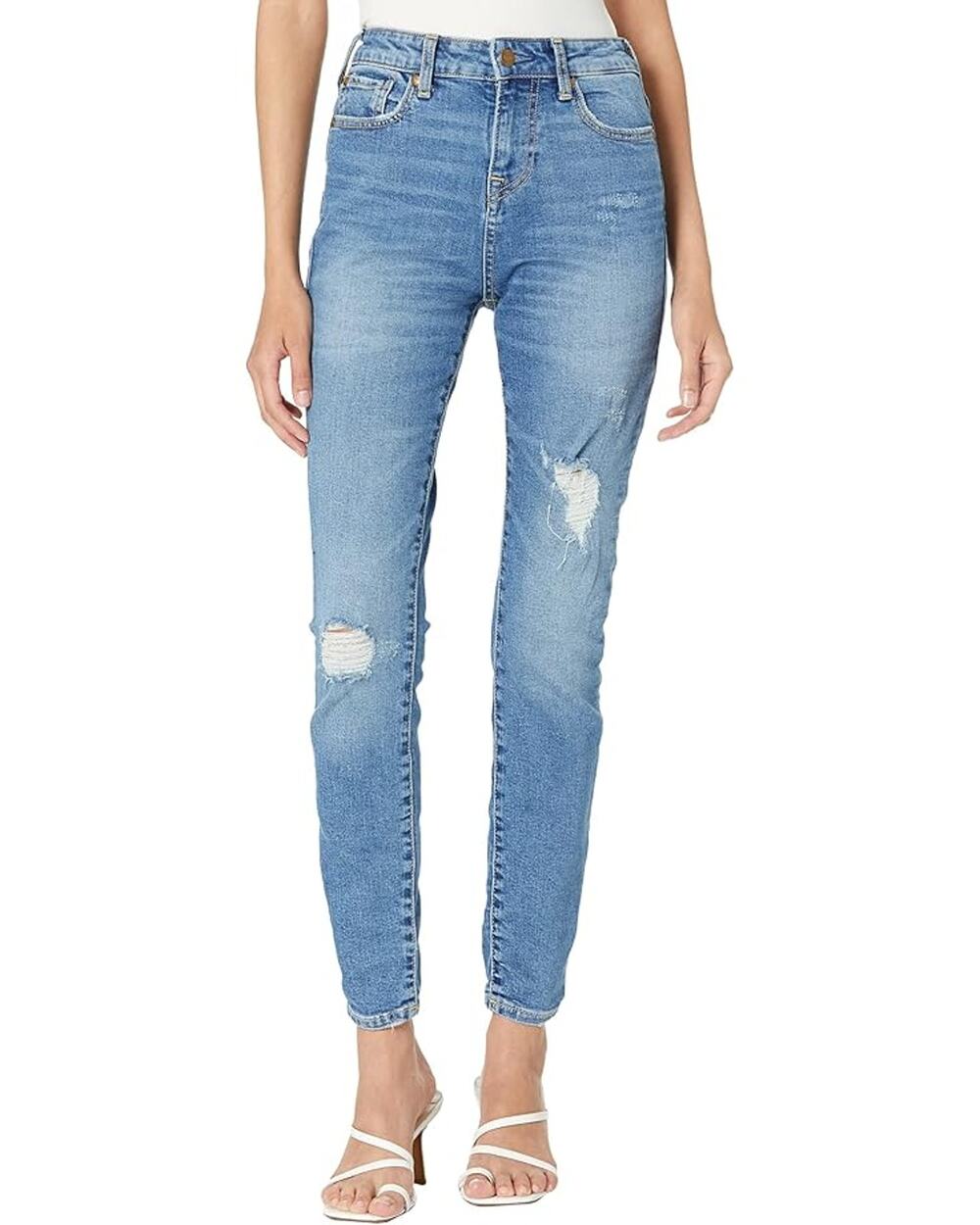 True Religion Jennie Skinny Jeans Womens 27 Blue Premium Stretch Denim